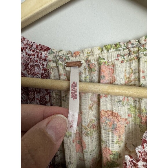 Free People Because I Love You Tunic Top Womens Size Small Sheer Oversized Boho - Picture 5 of 6